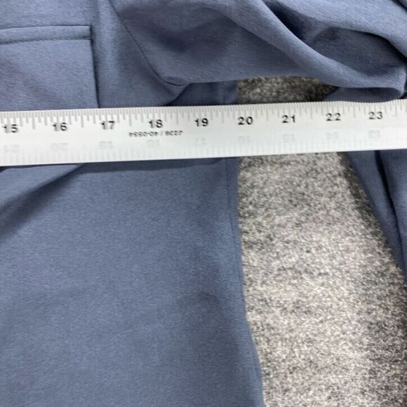 Calvin Klein Blouse Women M Medium Gray Collared Long Sleeve Pullover Casual - Picture 5 of 7